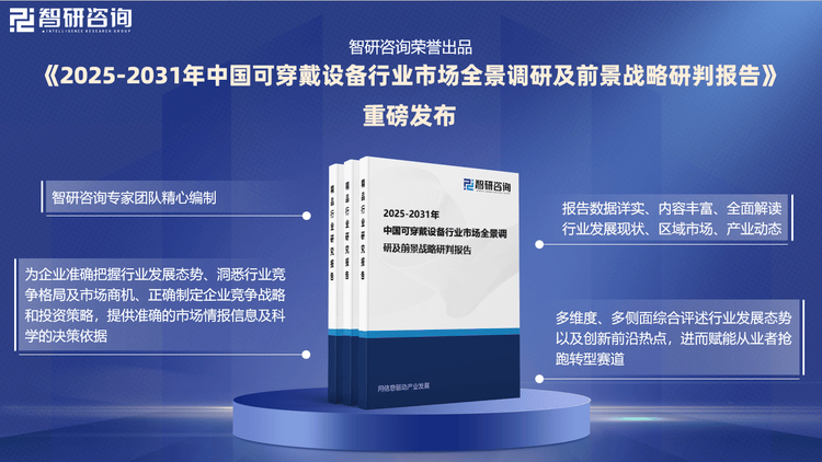 戴设备行业市场深度分析及发展前景研究报告MG电子推荐智研咨询发布：2025年可穿(图2)